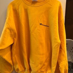 Yellow Champion Crewneck